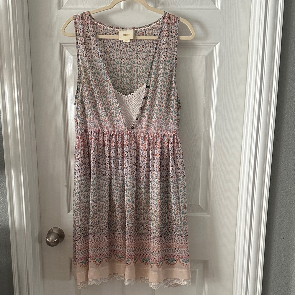 Maeve Multicolored Floral Mini Dress
